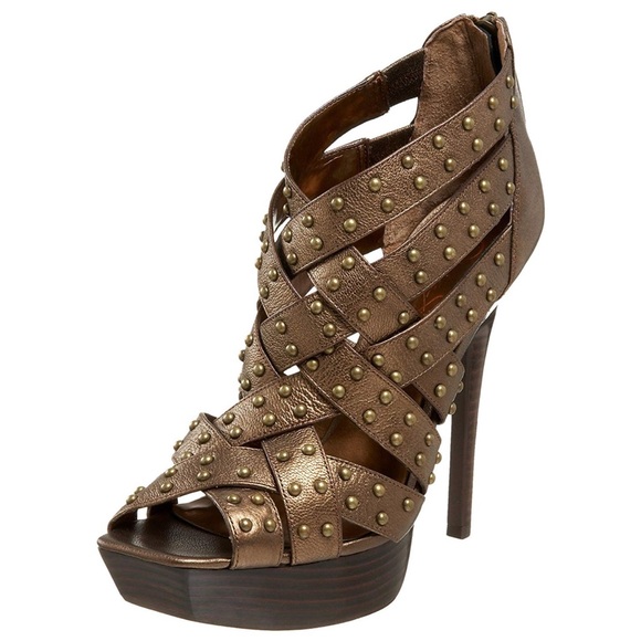 Jessica Simpson Shoes - Jessica Simpson Josephine Studded Bronze 5B /35